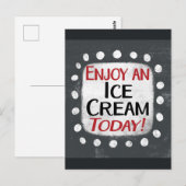 Geniet van een ijsje vandaag Briefkaart (Voorkant / Achterkant)