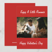 GENIET VAN EEN KLEIN ROMANTISCH MOMENT VALENTIJN FEESTDAGENKAART (Voorkant / Achterkant)