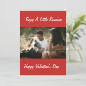 GENIET VAN EEN KLEIN ROMANTISCH MOMENT VALENTIJN FEESTDAGENKAART (Staand voorkant)