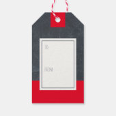 Geniet van een kopje Cheer Red Mok Chalkboard lHol Cadeaulabel (Achterkant)