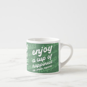 Geniet van een kopje geluk Motivatie espresso Kop