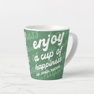 Geniet van een kopje geluk Motivatie latte-Mok Latte Mok