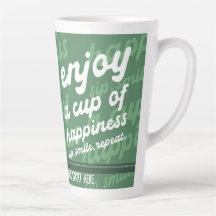 Geniet van een kopje geluk | Motivatie latte-Mok