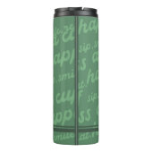 Geniet van een kopje geluk | Motivatie Thermosbeker (Achterkant)