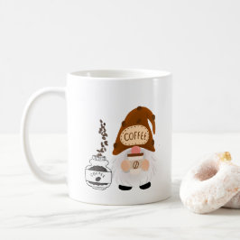 Geniet van een kopje koffie met een kabouter op ee koffiemok