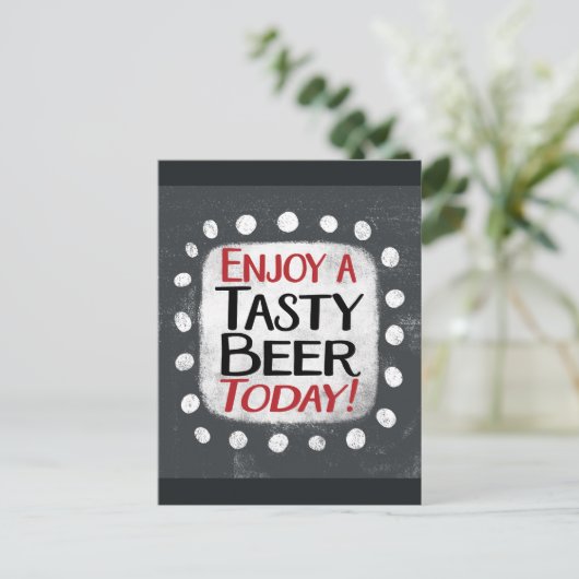 Geniet van een lekker biertje vandaag Briefkaart (Staand voorkant)