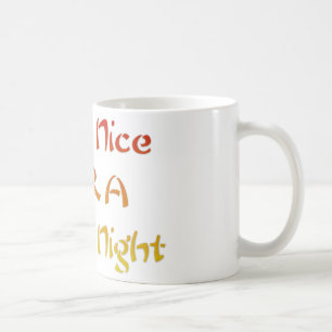 Geniet van een leuke dag en een beter nachtontwerp koffiemok