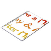 Geniet van een leuke dag en een beter nachtontwerp notitieboek (Linkerzijde)