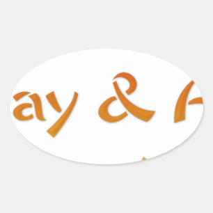 Geniet van een leuke dag en een beter nachtontwerp ovale sticker