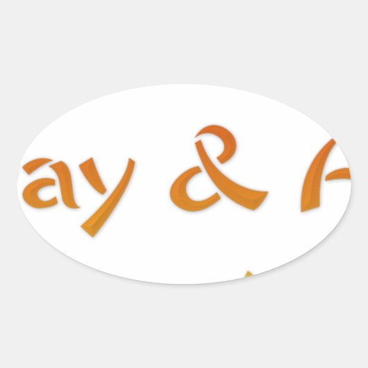 Geniet van een leuke dag en een beter nachtontwerp ovale sticker (Voorkant)