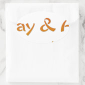 Geniet van een leuke dag en een beter nachtontwerp ovale sticker (Tas)