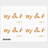 Geniet van een leuke dag en een beter nachtontwerp rechthoekige sticker (Vel)