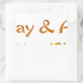 Geniet van een leuke dag en een beter nachtontwerp rechthoekige sticker (Tas)