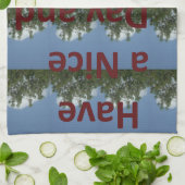 Geniet van een leuke dag en een betere nachtkunst theedoek (Gevouwen)