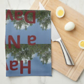 Geniet van een leuke dag en een betere nachtkunst theedoek (Quarter Fold)