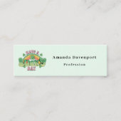 Geniet van een Lucky Day Retro St. Patrick's Day Mini Visitekaartje (Voorkant)