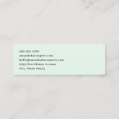 Geniet van een Lucky Day Retro St. Patrick's Day Mini Visitekaartje (Achterkant)