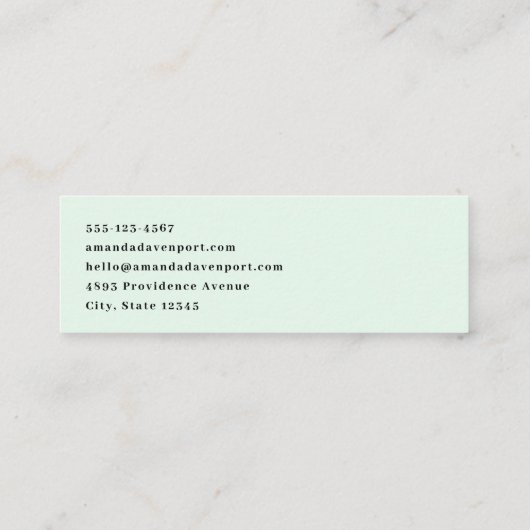 Geniet van een Lucky Day Retro St. Patrick's Day Mini Visitekaartje (Achterkant)