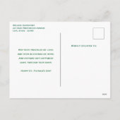 Geniet van een Lucky Day Retro stijl St. Patrick's Feestdagenkaart (Achterkant)