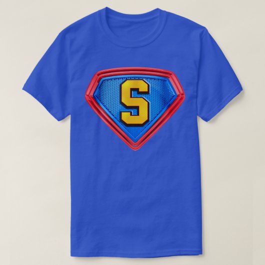 Geniet van een monogram van het Initiaal Cool S Al T-shirt (Design voorkant)