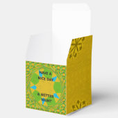 Geniet van een mooie dag & betere nacht art print bedankdoosjes (Geopend)