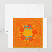 Geniet van een mooie dag & betere nacht art print briefkaart (Voorkant / Achterkant)