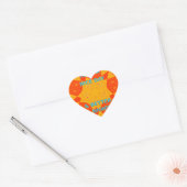 Geniet van een mooie dag & betere nacht art print hart sticker (Envelop)