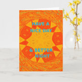 Geniet van een mooie dag & betere nacht art print kaart (Gele Bloem)