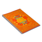 Geniet van een mooie dag & betere nacht art print notitieboek (Rechterzijde)