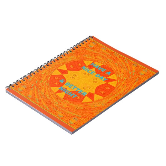 Geniet van een mooie dag & betere nacht art print notitieboek (Linkerzijde)