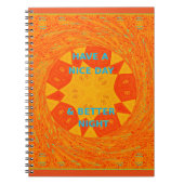 Geniet van een mooie dag & betere nacht art print notitieboek (Voorkant)