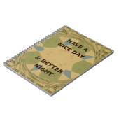 Geniet van een mooie dag & betere nacht art print notitieboek (Linkerzijde)