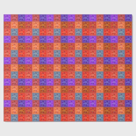 Geniet van een mooie dag & betere nacht Pop Art Pr Cadeaupapier (Vlak)