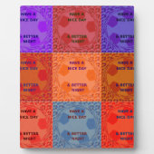 Geniet van een mooie dag & betere nacht Pop Art Pr Fotoplaat (Voorkant)