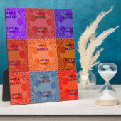 Geniet van een mooie dag & betere nacht Pop Art Pr Fotoplaat (Zijkant)