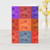 Geniet van een mooie dag & betere nacht Pop Art Pr Kaart (Gele Bloem)