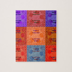 Geniet van een mooie dag & betere nacht Pop Art Pr Legpuzzel