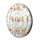 Geniet van een mooie dag en een betere nacht art p dartbord (Voorkant Rechts)