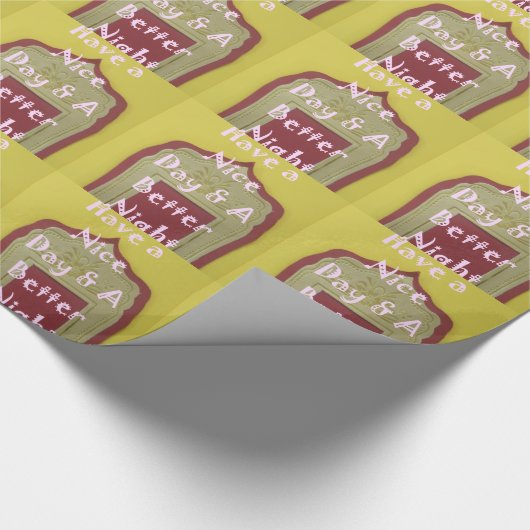 Geniet van een mooie dag en een betere nacht ingel cadeaupapier (Hoek)