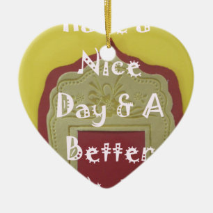 Geniet van een mooie dag en een betere nacht ingel keramisch ornament