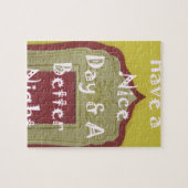 Geniet van een mooie dag en een betere nacht ingel legpuzzel (Horizontaal)