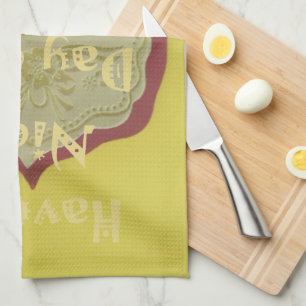 Geniet van een mooie dag en een betere nacht ingel theedoek