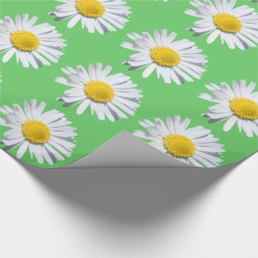 Geniet van een mooie witte maisbloem in een cadeau cadeaupapier (Hoek)