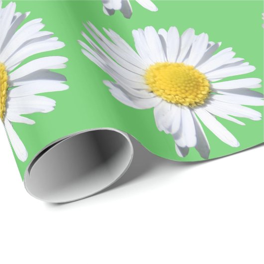 Geniet van een mooie witte maisbloem in een cadeau cadeaupapier (Rol Hoek)