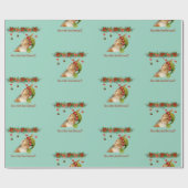 Geniet van een Nutty Good Christmas Squirrel Holid Cadeaupapier (Vlak)