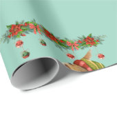 Geniet van een Nutty Good Christmas Squirrel Holid Cadeaupapier (Rol Hoek)