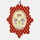 Geniet van een oubollige kerst! Popcorn Ornament K (Links)