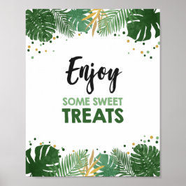 Geniet van een paar sweet-behandelingen van de Tro Poster