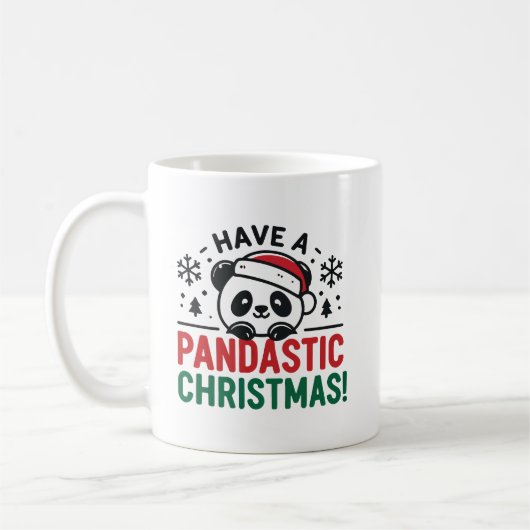 Geniet van een Pandastic Christmas Panda Holiday Koffiemok (Links)