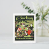 Geniet van een picknick aan de Indiana State Parks Briefkaart (Staand voorkant)